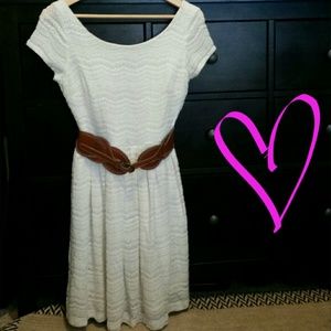 Crochet Lace Ivory Dress