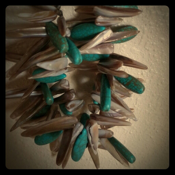 New Mexico turquoise statement necklace