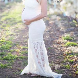 Beautiful White Maternity Dress!