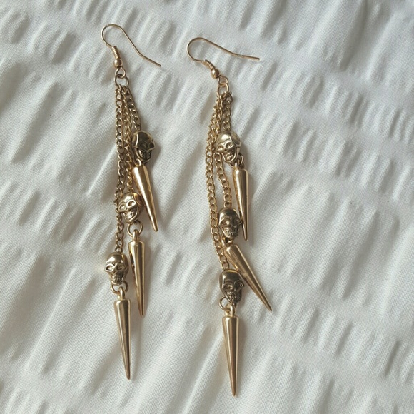 Skull + Spike Earrings