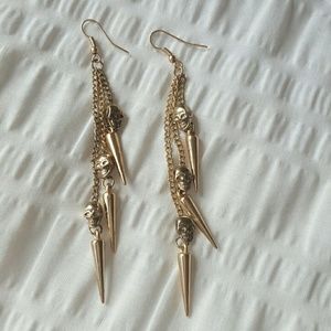Skull + Spike Earrings
