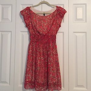 Coral Flowy Dress