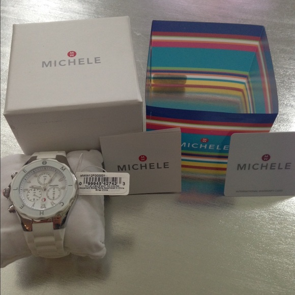 Michele Accessories - Authentic, white jelly Michele watch