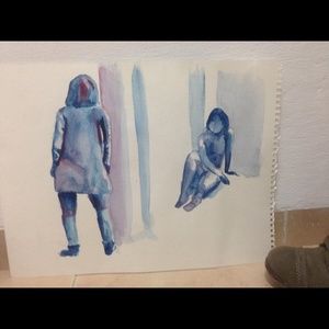 Watercolor illustration art