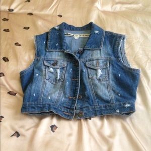 Blue jean vest!