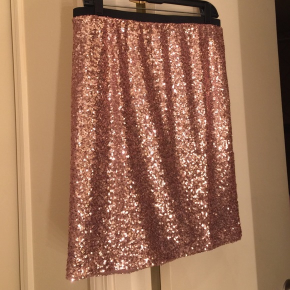 Rose Gold Sequin Skirt