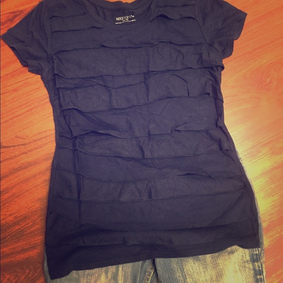 Ruffle front shirt