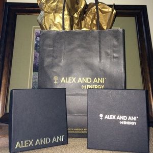 Alex and Ani bag and boxes