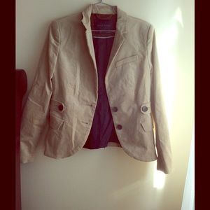 Beige Zara Blazer Jacket