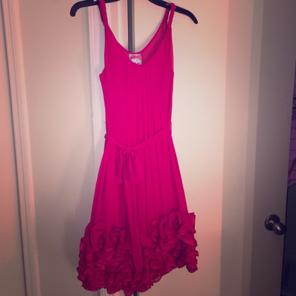 Pretty in Pink ruffle dress