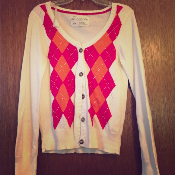 🌸Pink and Orange cardigan sweater🌸