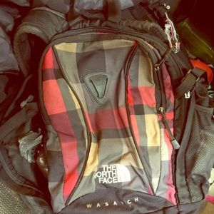 North face backpack fair condition