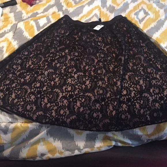 New Express Black lace skirt ...never worn
