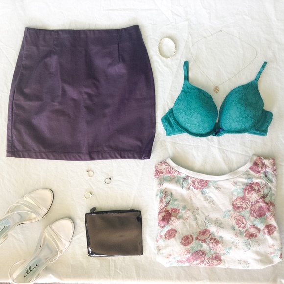 Xhilaration- Teal lace push-up bra