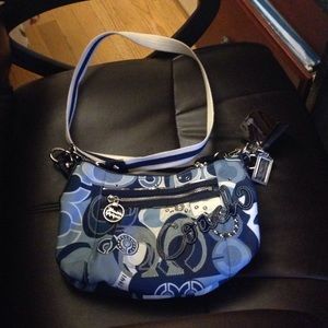 Blue Coach crossbody