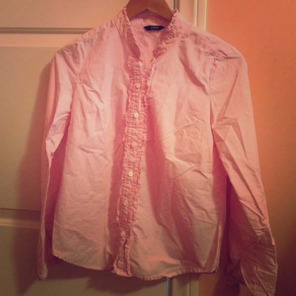 Pink ruffle blouse - Picture 1 of 2
