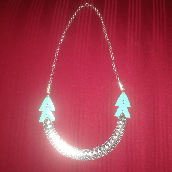 Silver & mint necklace🌟