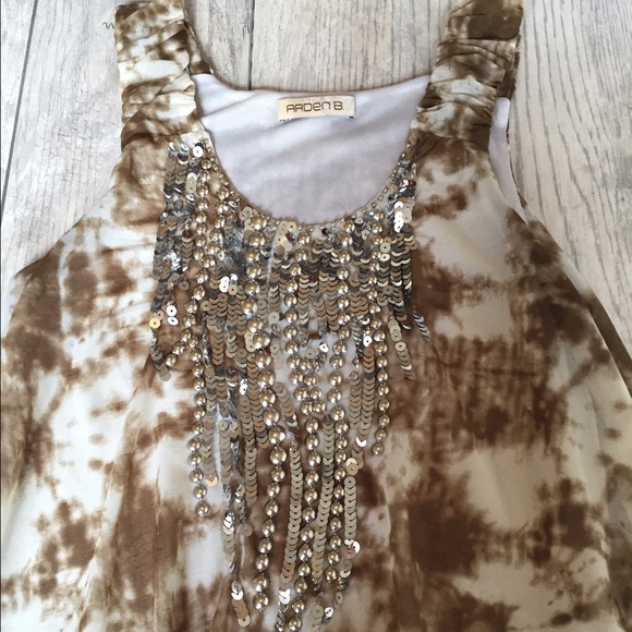 Embellished mini dress