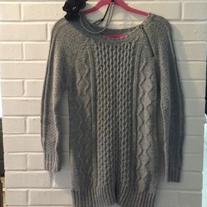 Long grey sweater