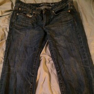 American eagle boyfit crops