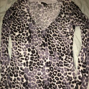 Express leopard print sweater