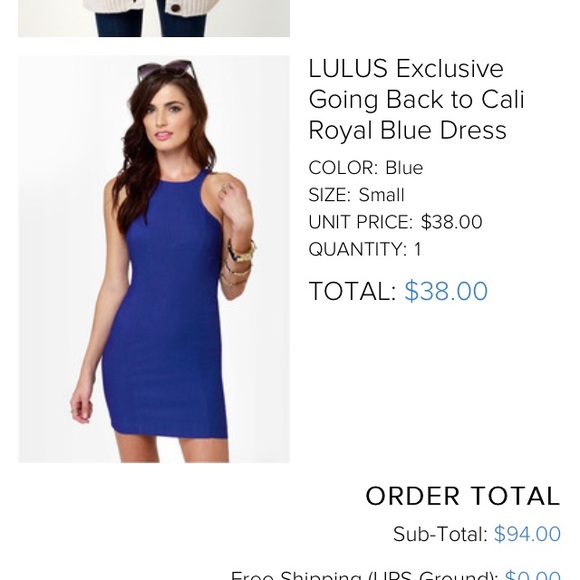Blue Cut Out Dress from Lulu's