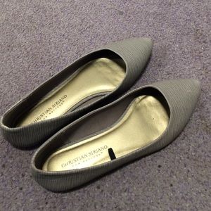 Christian Siriano gray flats