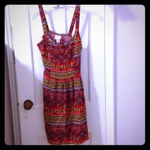 Belle du Jour red  printed dress