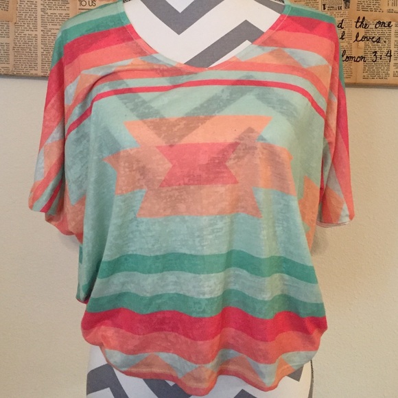 Aztec print top