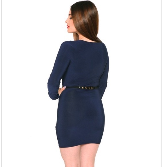 Asymmetrical belted Dress - Picture 3 of 3