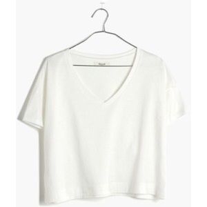 Madewell Luster Crop tee in XS