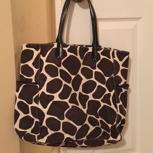 Animal print tote bag