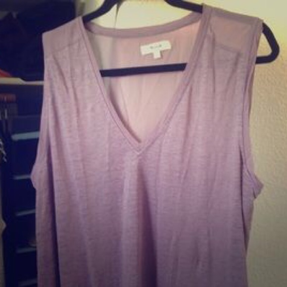 Madewell Sheermix muscle tank in M