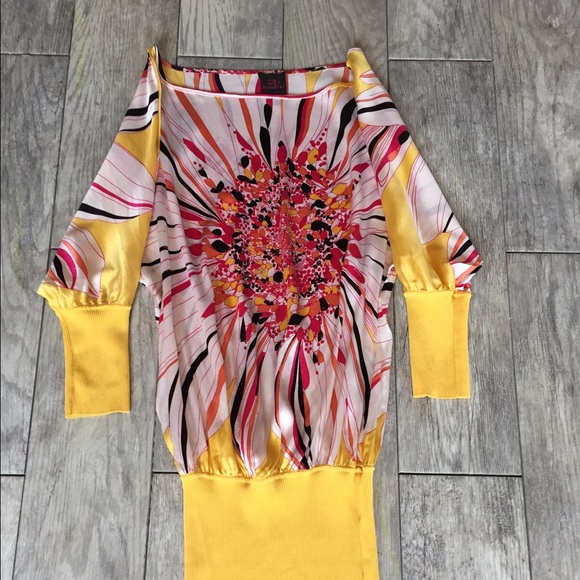 Starburst off the shoulder dress