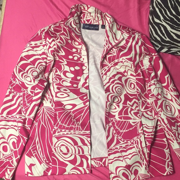 Susan Graver zip up jacket