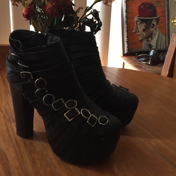 Jeffrey Campbell Wrecker heel boot size9 - Picture 2 of 4