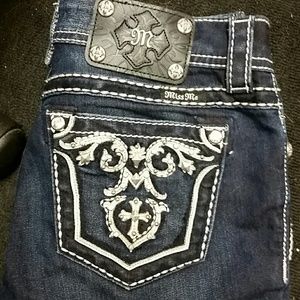 Dark wash miss me jeans