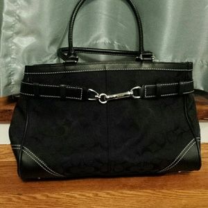 Coach black shoulder purse
