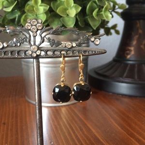 La vie Parisienne black earrings 14kt gold plated