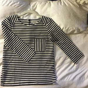Madewell polyester three quarter sleeve sweater