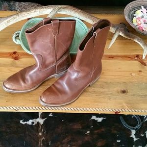 Mens wolverine leather work boots