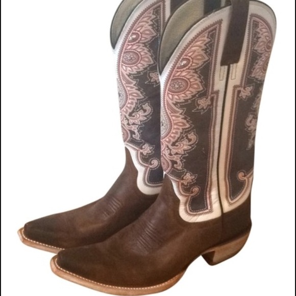 Ariat Brown and Pink Cowboy Boot