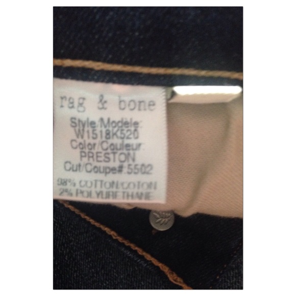 Rag Bone Preston Skinny Jeans. Sold - Picture 3 of 4