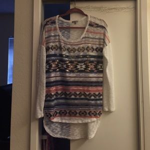 Charlotte Rousse holiday top. Size M