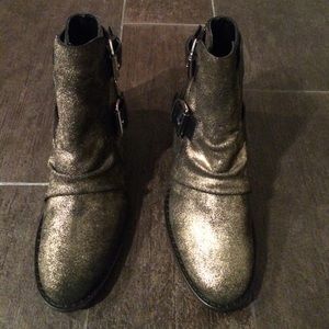 Luxury Rebel shimmer booties
