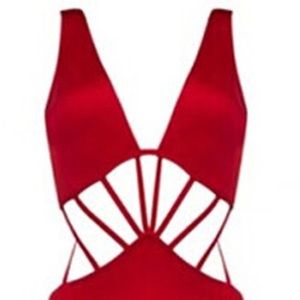 SOLD ❌♥️ Red special cut one piece bathing suit