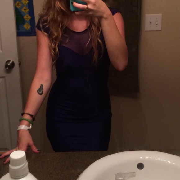 American apparel dark blue dress - Picture 2 of 4