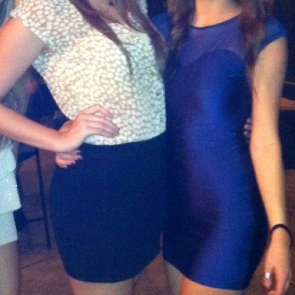 American apparel dark blue dress - Picture 3 of 4