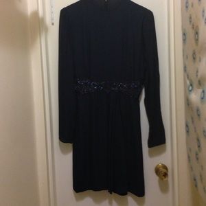 Blue beaded cocktail dress size 2.