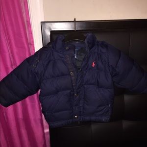 Toddler boys navy blue coat